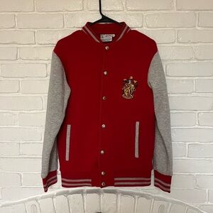 Mens griffyndor quidditch Harry Potter button up jacket size extra small
